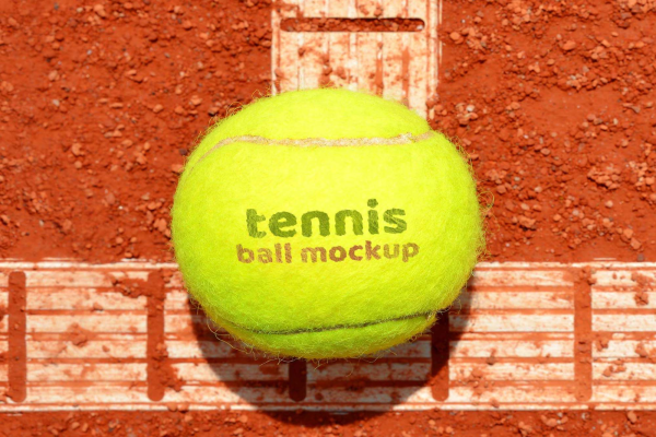 Tennis Ball Logo Mockup