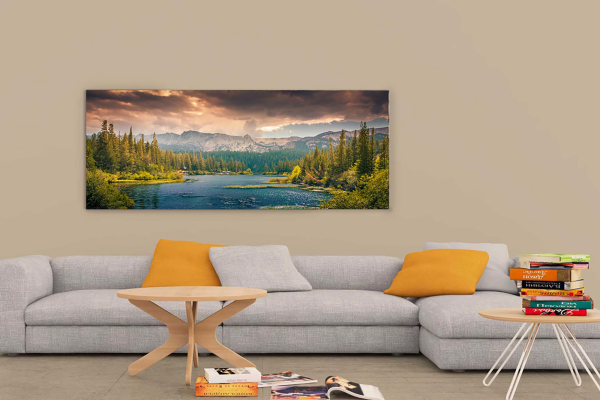 Wide Wall Art Mockup