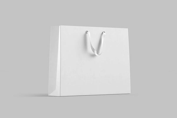 White Shopping Bag Mockup