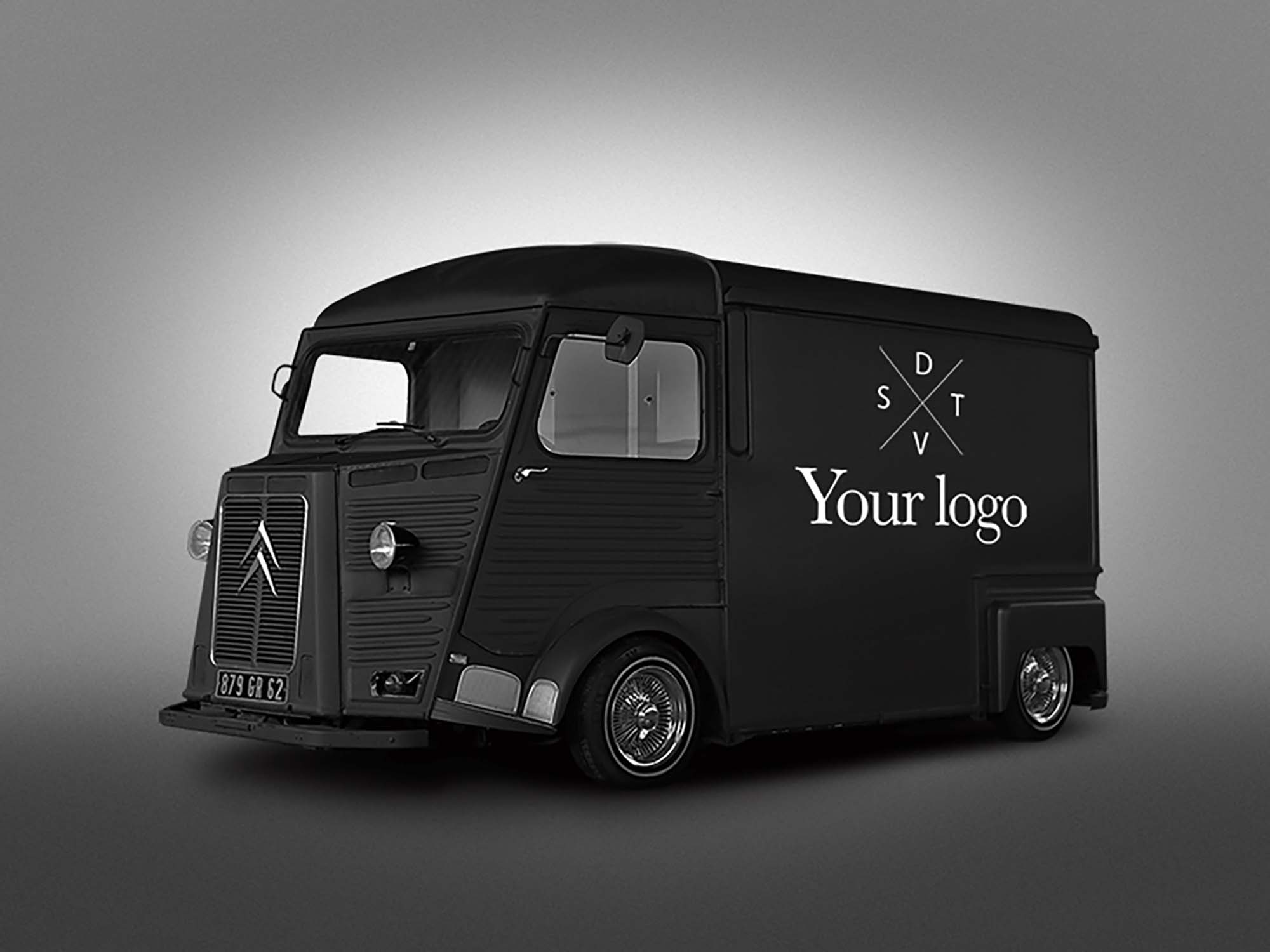 Great Hipster Van Mockup
