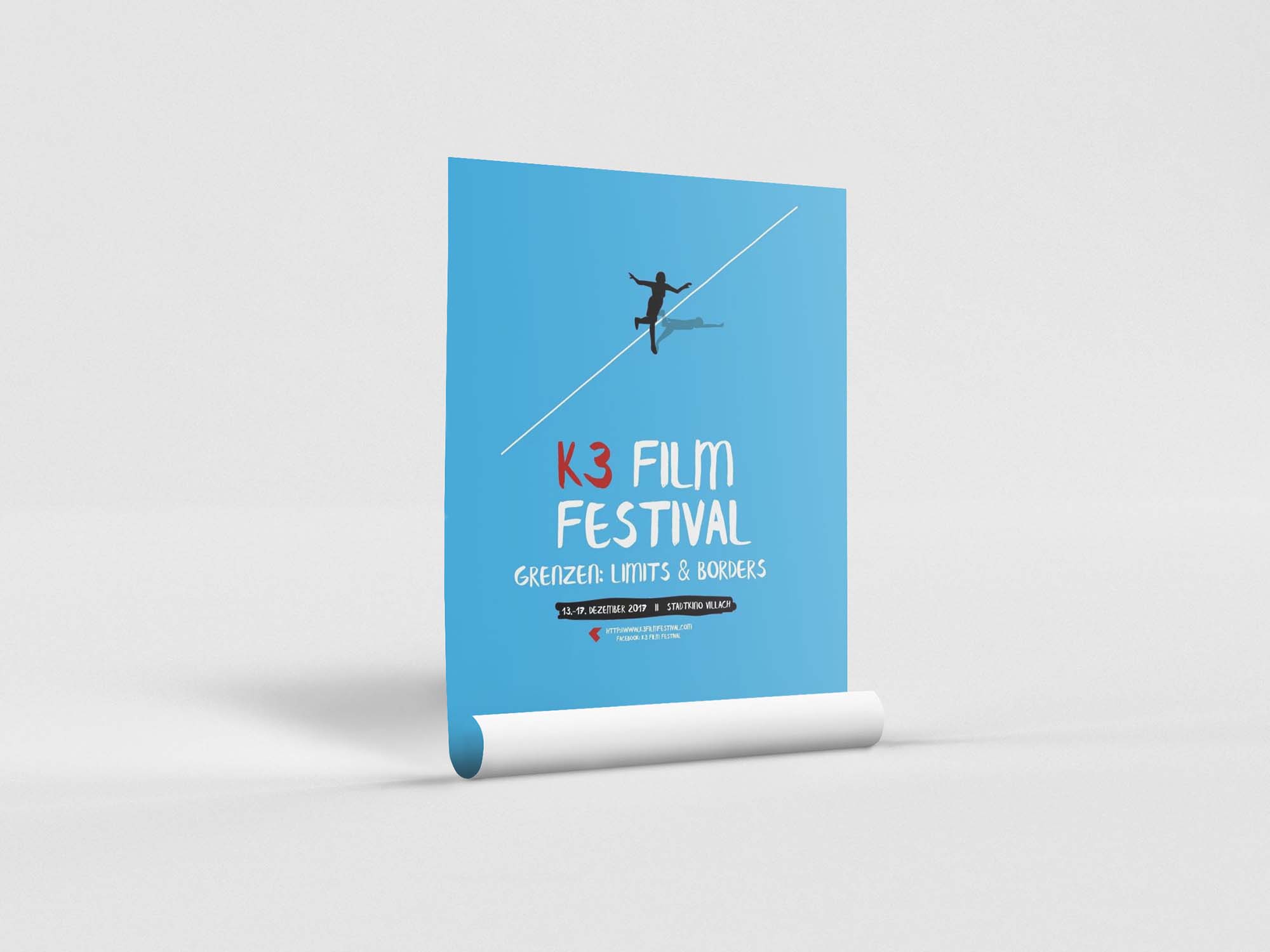 Curled A4 Size Flyer Mockup