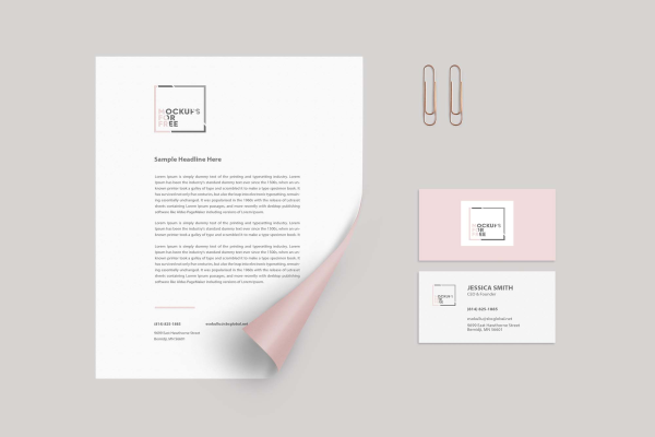 Paper Corporate Identity Mockup