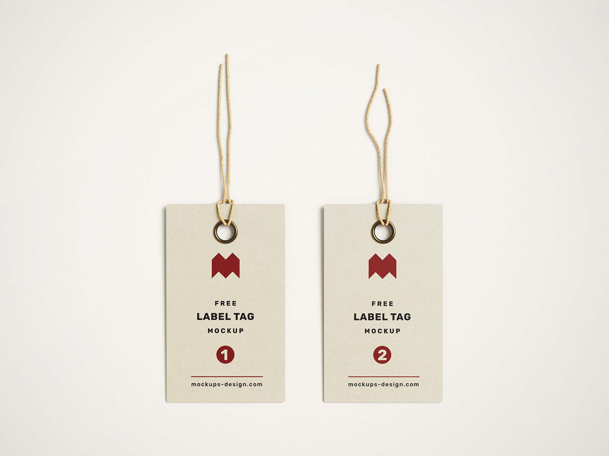 Eco Label Tag Mockup