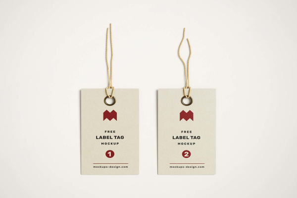 Eco Label Tag Mockup