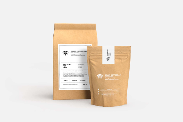 Craft Eco Paper Bags Mockup