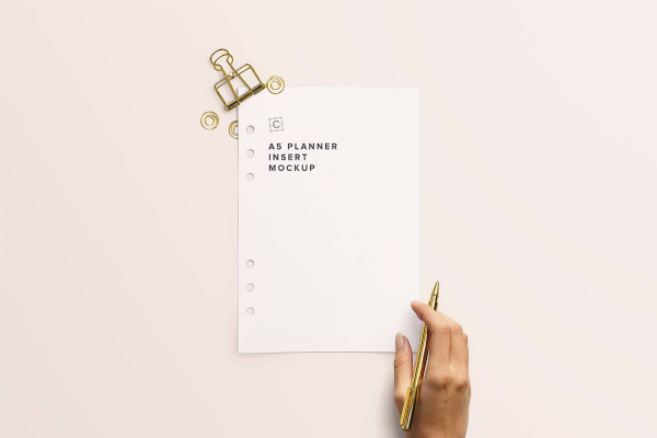 Planner A5 Mockup