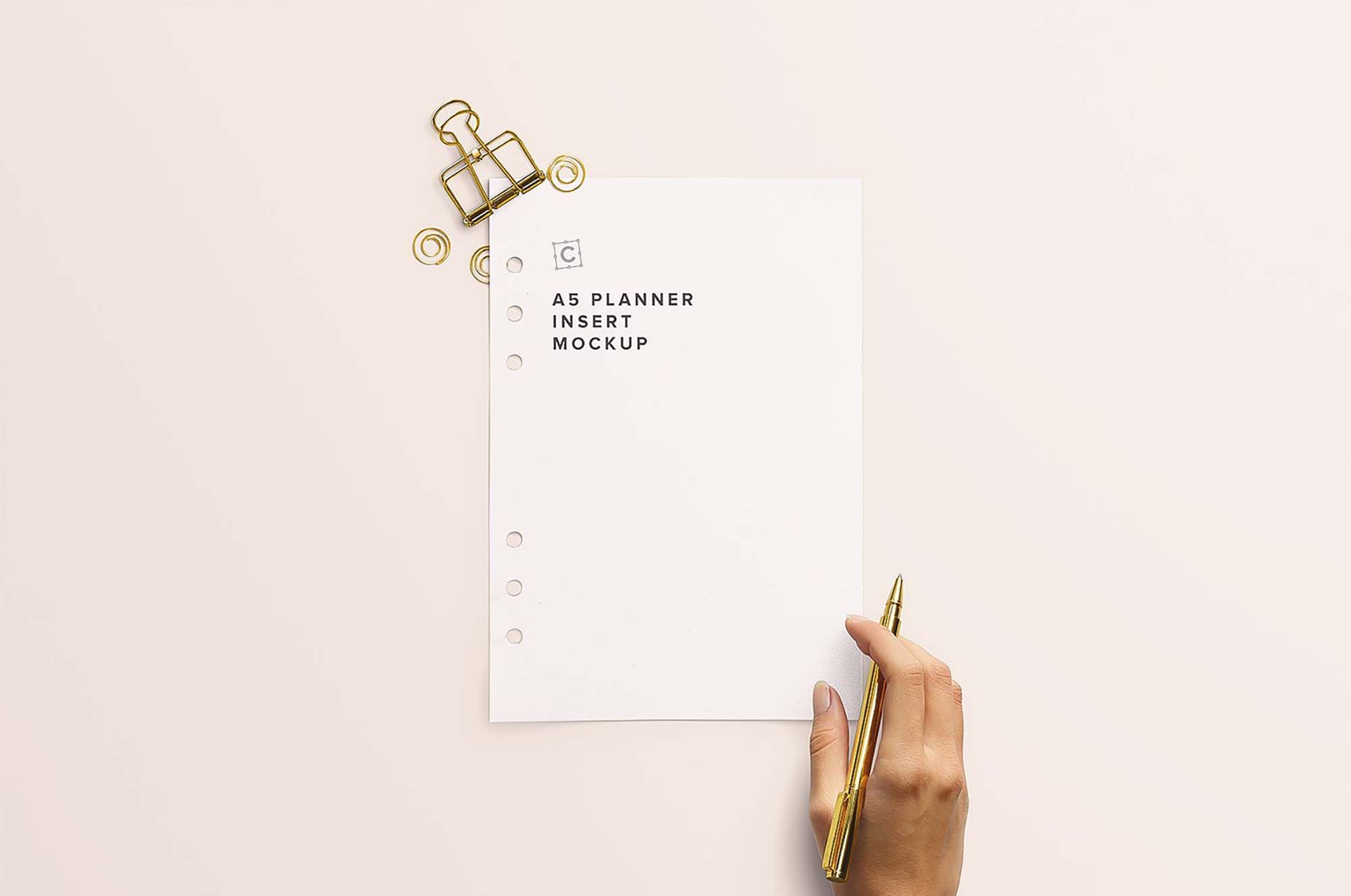 Planner A5 Mockup