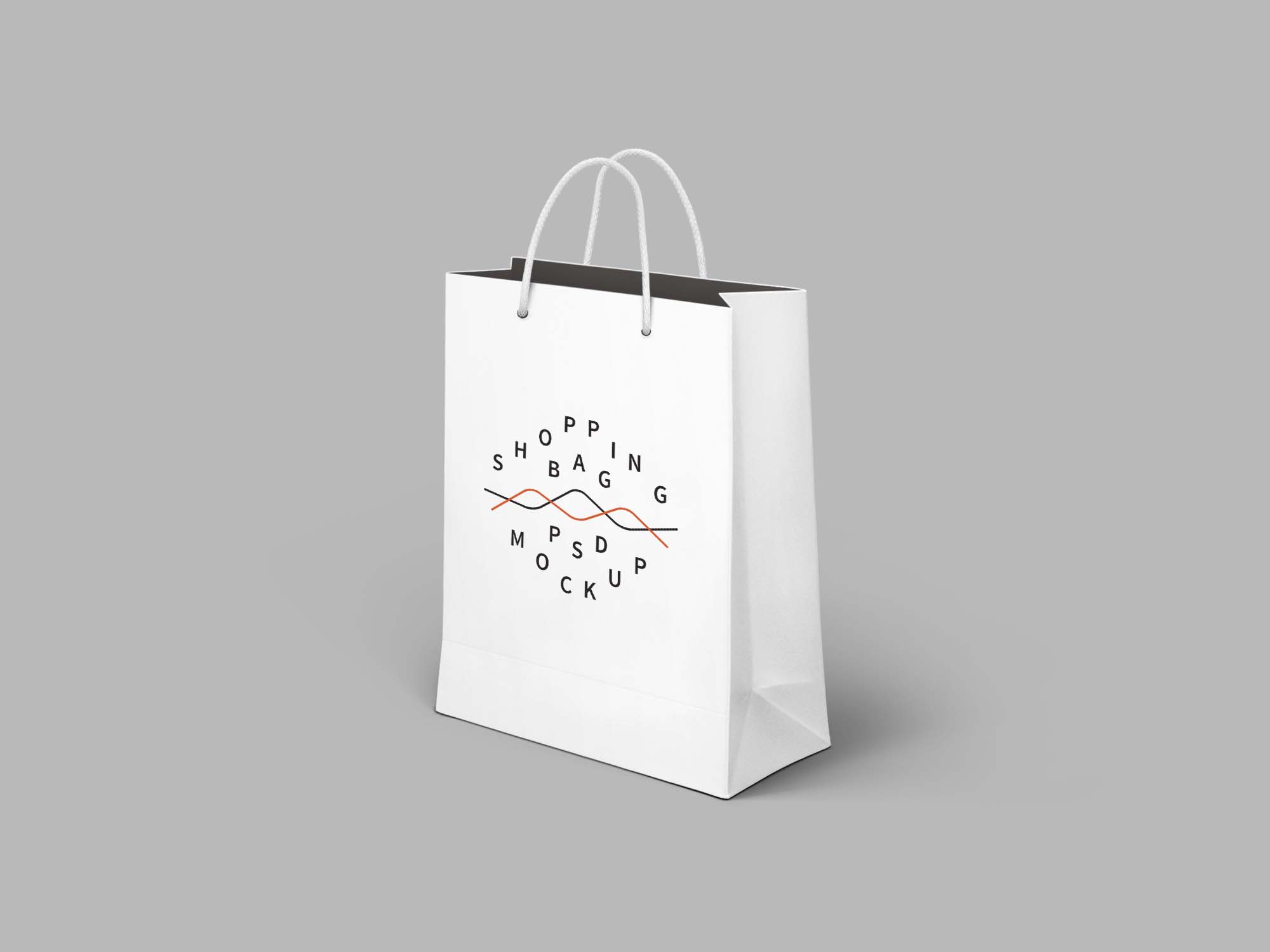 Paper Bag for Shopping Mockup