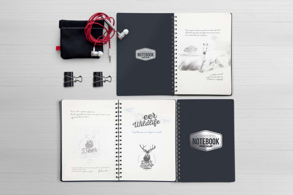 Best Notebook Scene Mockup