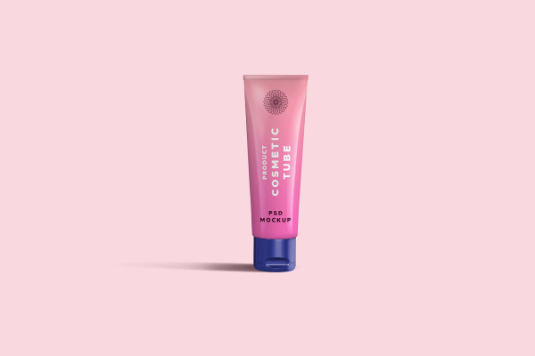 Thin Cosmetic Tube Mockup