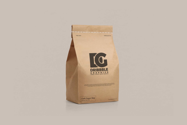 Craft Paper Bag Mockup