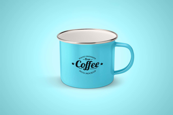 Enamel Mug Mockup