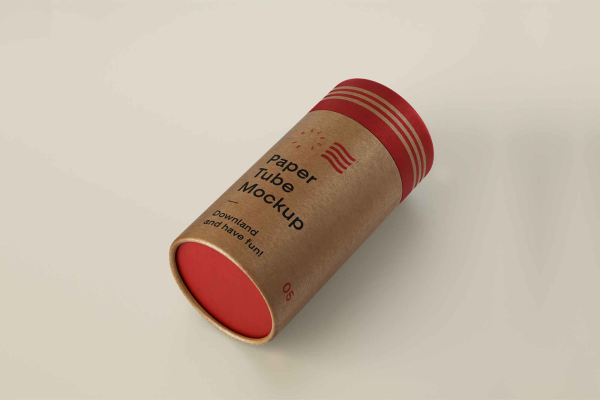 Cardboard Tube Mockup