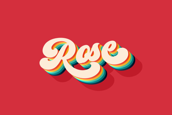 Rose Text Effect