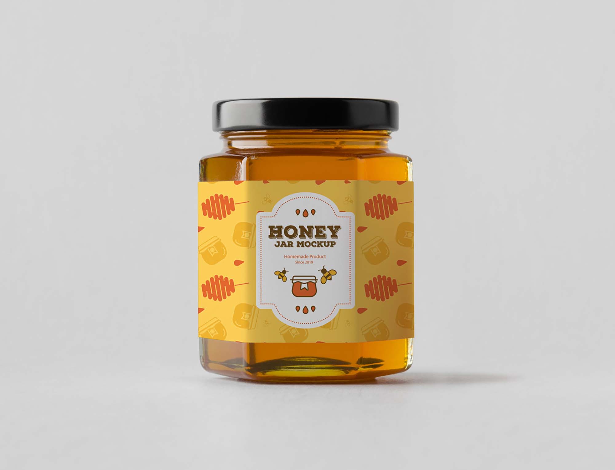Honey Jar Mockup