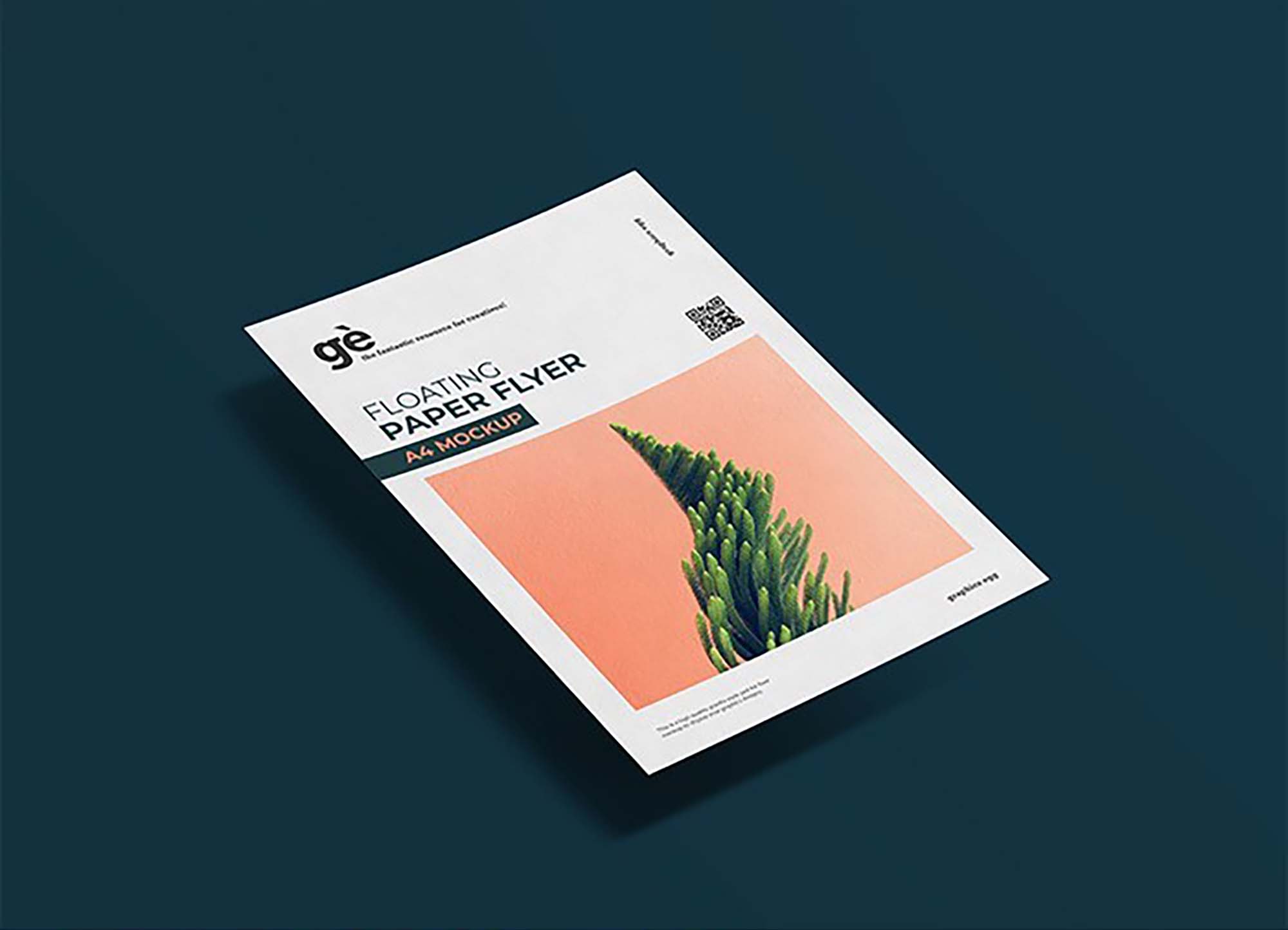 Floating Flyer Mockup