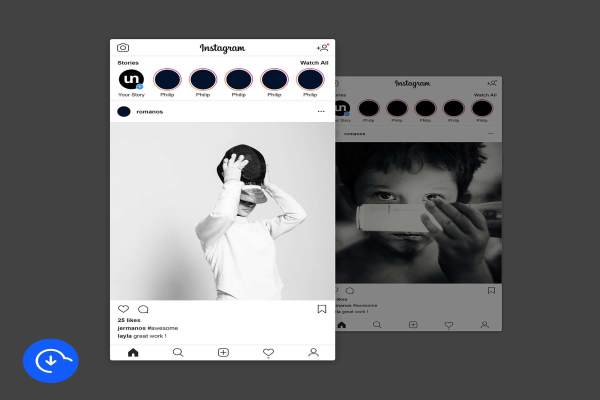 Stylish Instagram Post Mockup