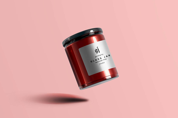 New Glass Jar Mockup