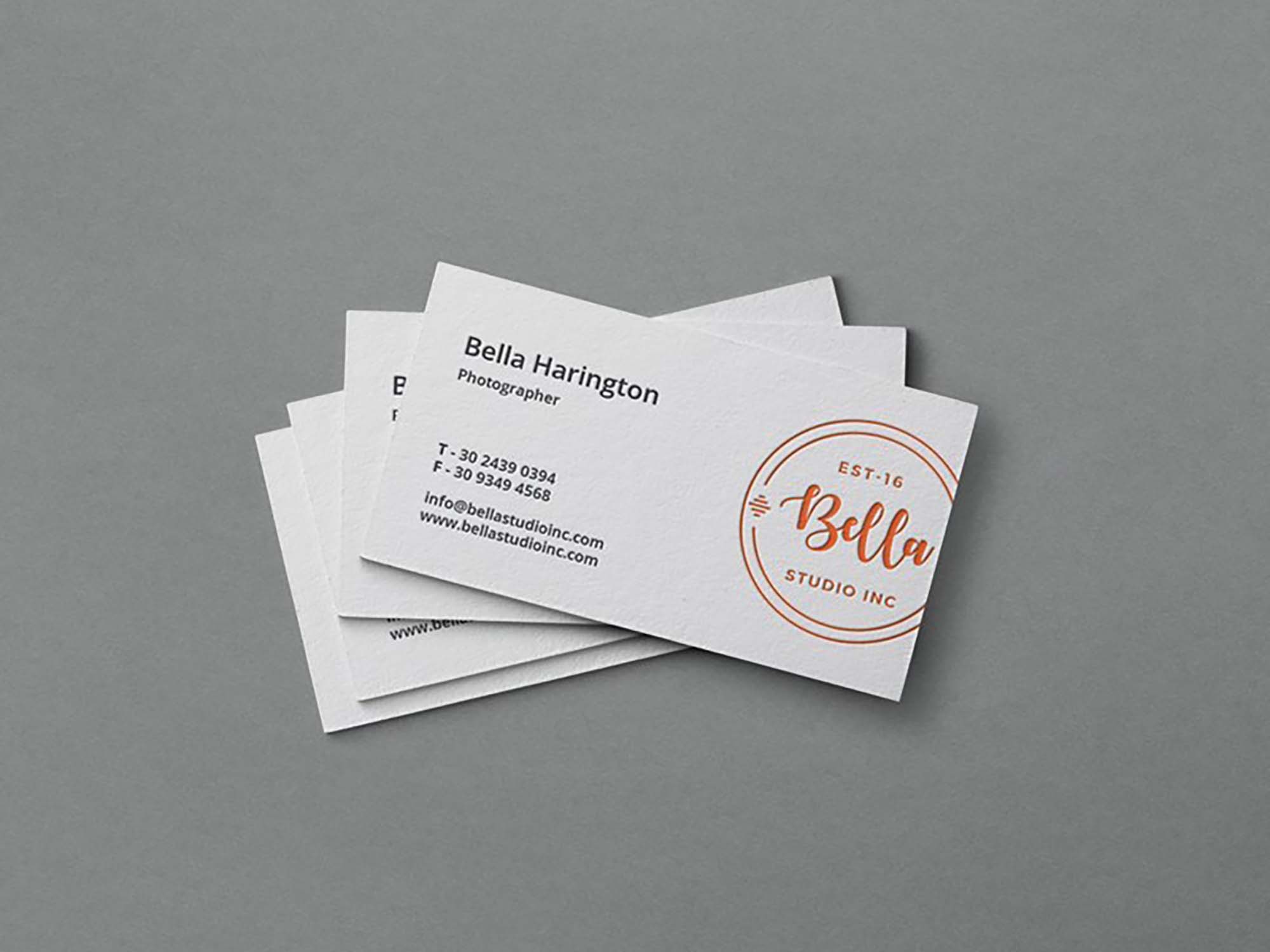 Realistic Business Card Mockup