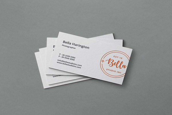 Realistic Business Card Mockup