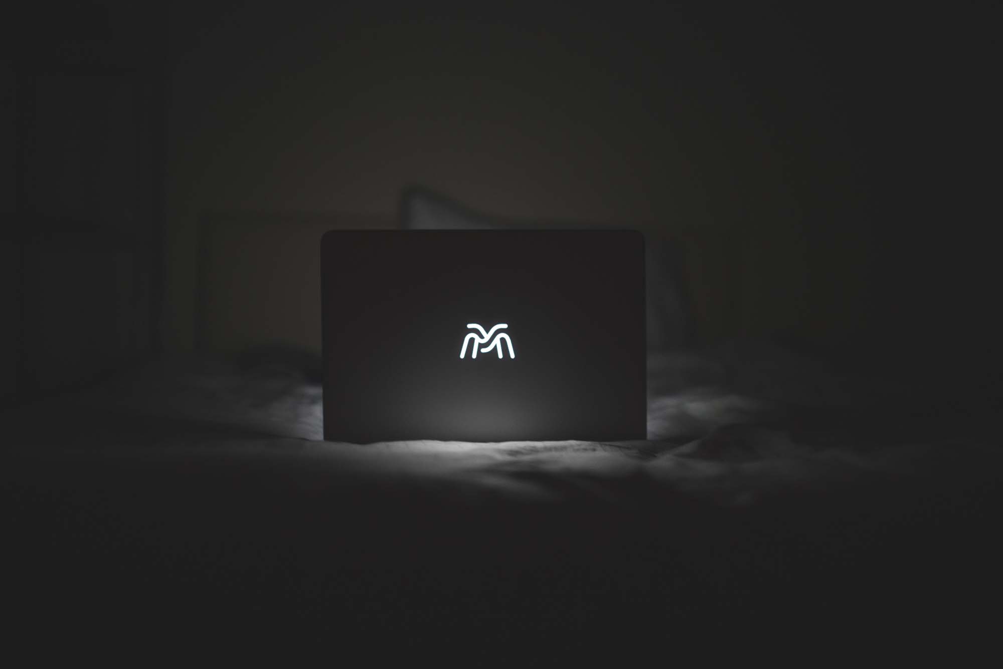 Macbook Logo Mockup