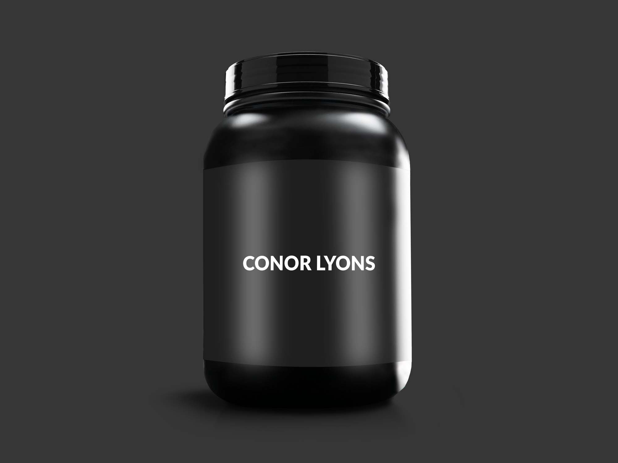Protein Powder Container Mockup