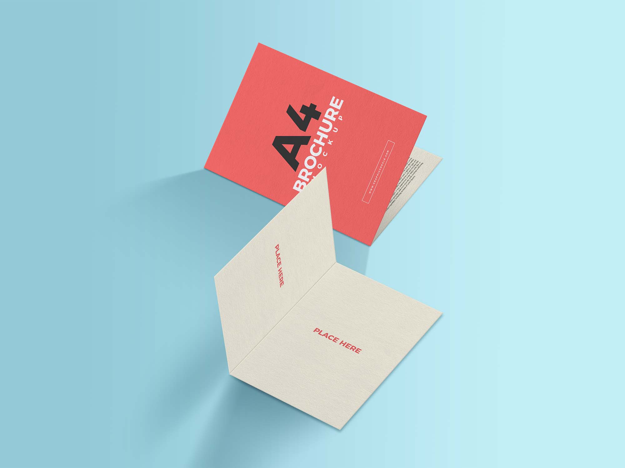 A4 Folded Brochure Mockup
