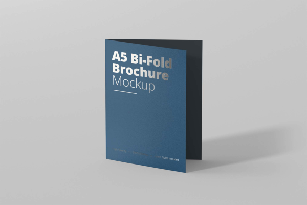 A5 Bi-Fold Brochure Mockup