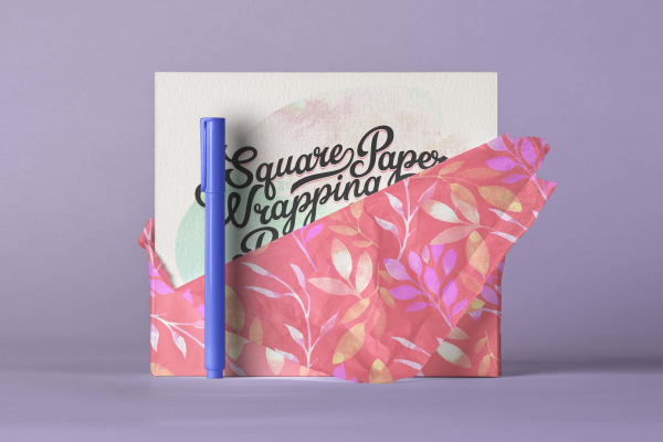 Square Invitation Card Mockup