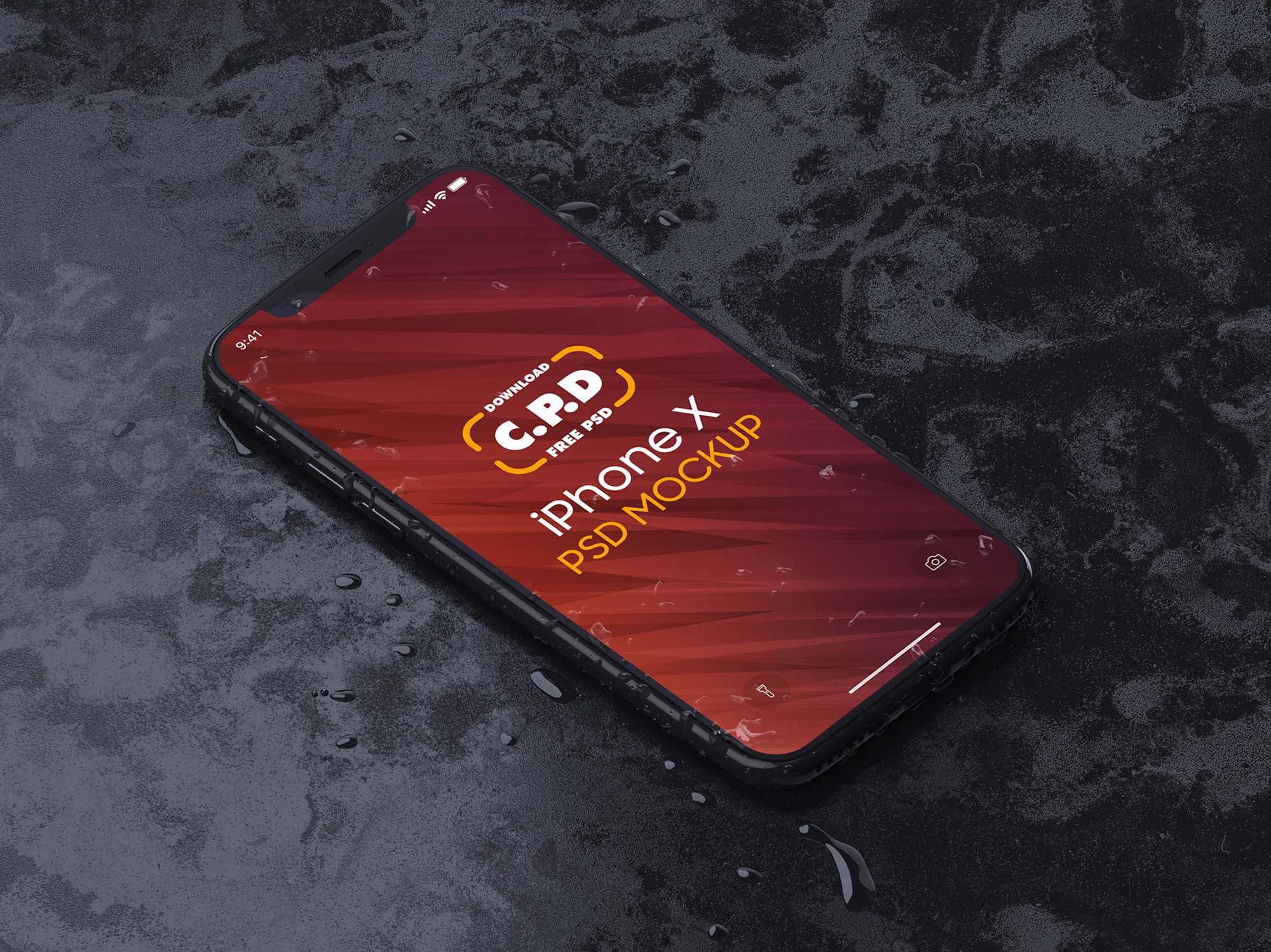 Black iPhone X Mockup