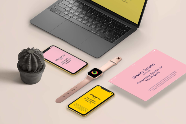 Responsive Devices Showcase Mockup