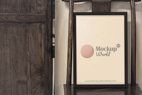 A4 Poster Frame Mockup