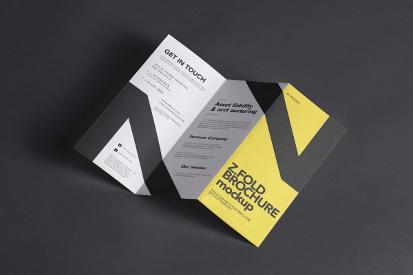 Z-Fold Brochure Mockup