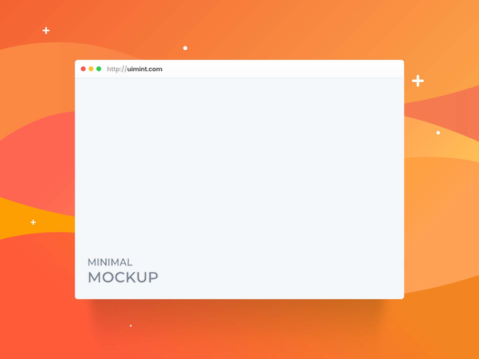 Minimal Browser Mockup