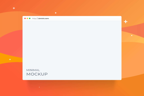 Minimal Browser Mockup