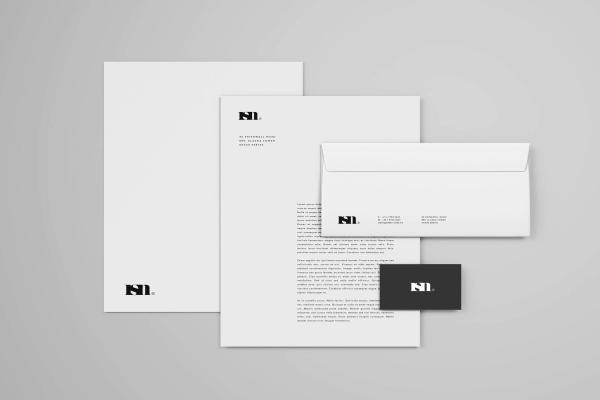 Simple Overhead Stationery Mockup