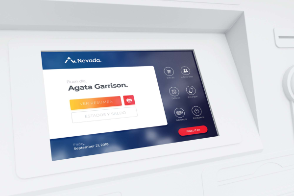 ATM Screen Ui Mockup