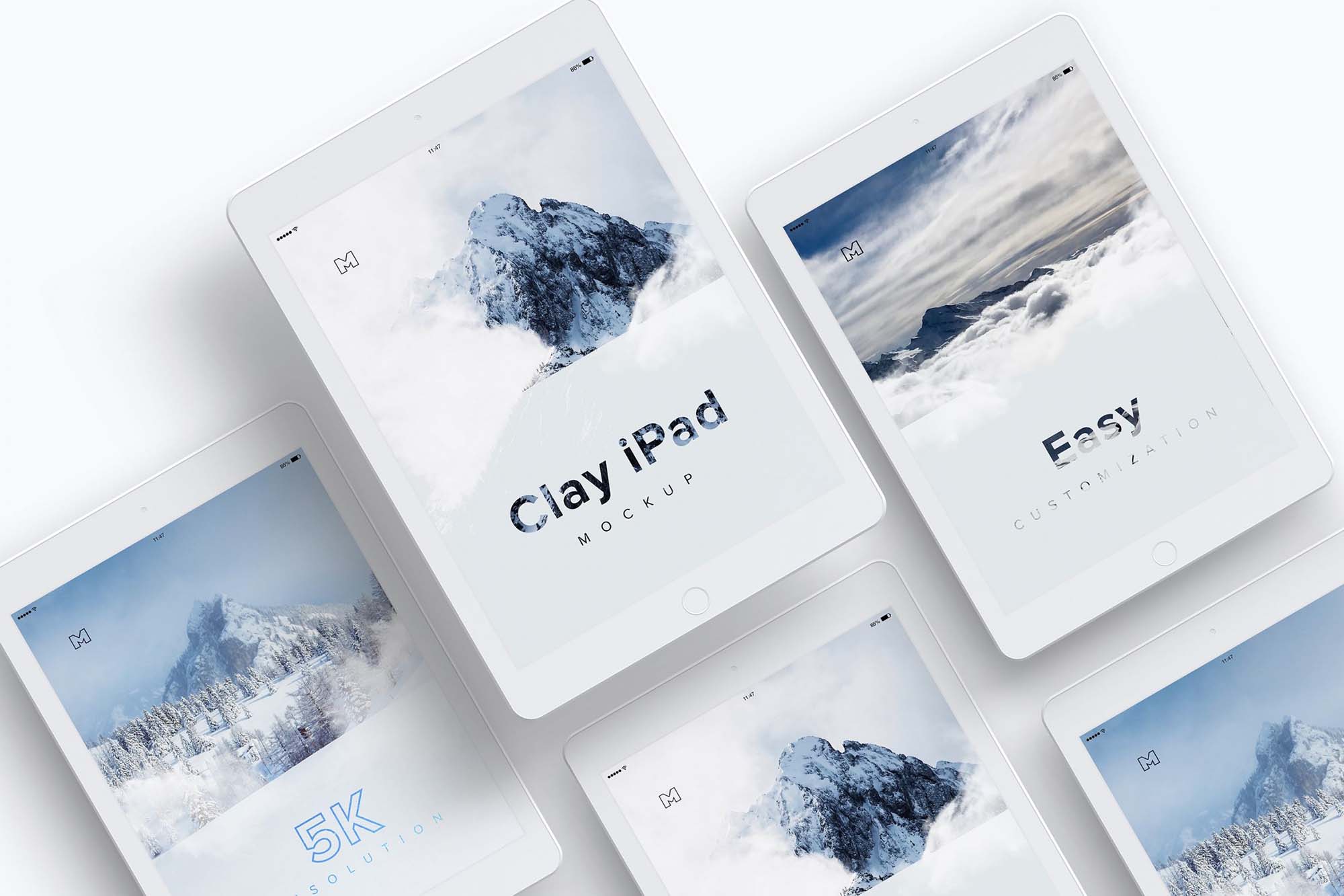 Clay iPad Mockup