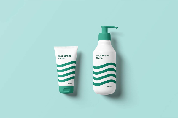 Cosmetics Bottles Mockup