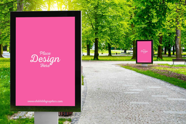 Outdoor Advertising City Lights Mockup