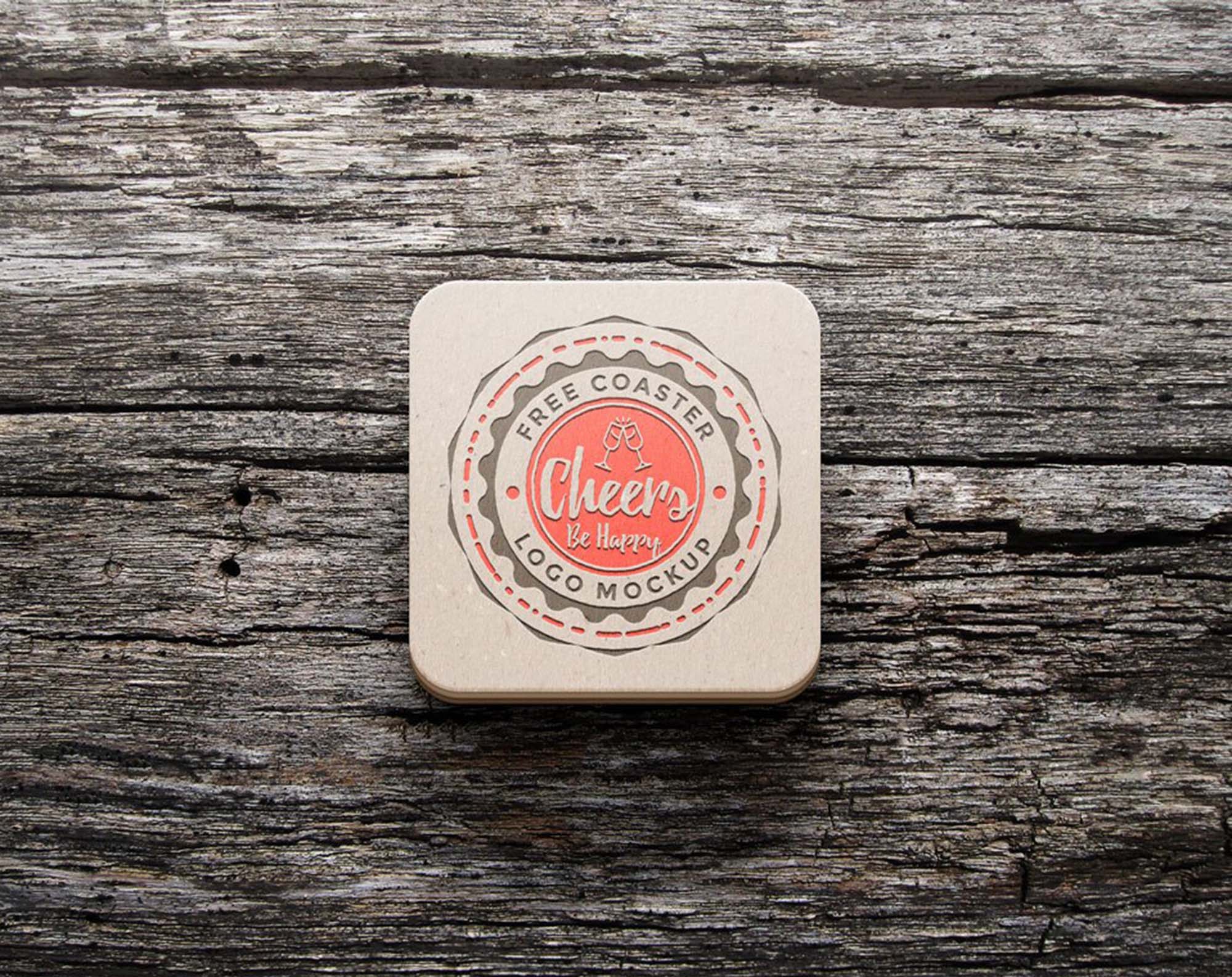 Simple Coaster Mockup