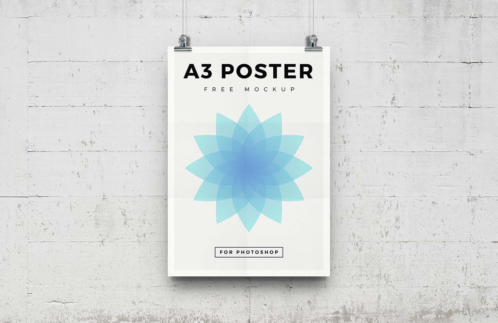 Wall Poster A3 Mockup