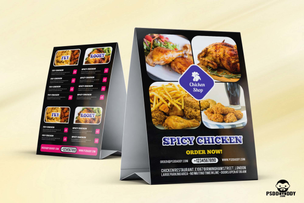 Restaurant Table-Menu Mockup