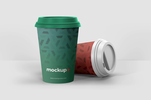 Two Coffee Cups Mockup