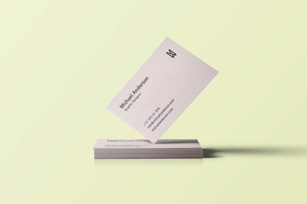 Standing Business Card Mockup