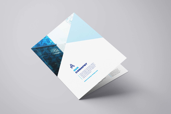 New Bi-Fold Brochure Mockup & Template