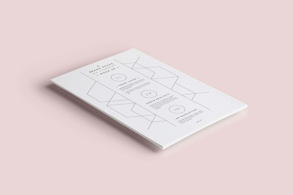Typical A4 Paper Mockup