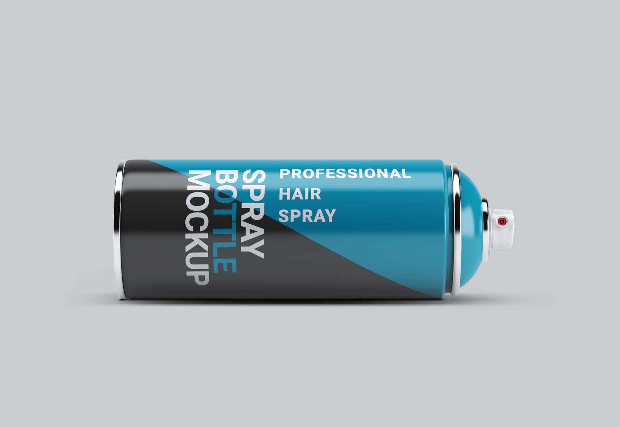 New Horizontal Spray Can Mockup
