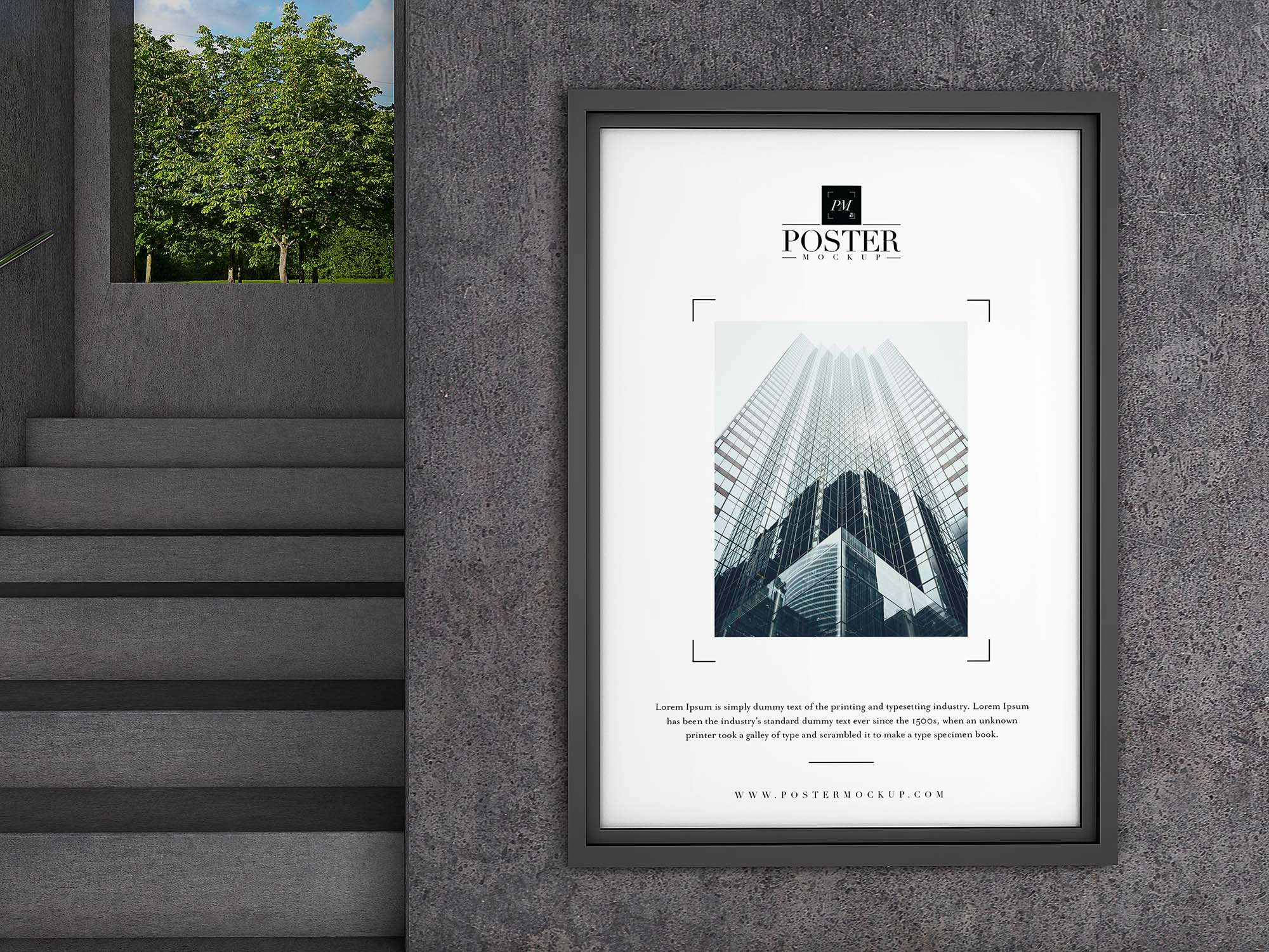 Fashion Interior Wall Poster Mockup