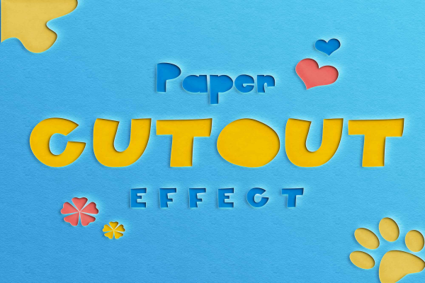 Paper Cutout Text Effect